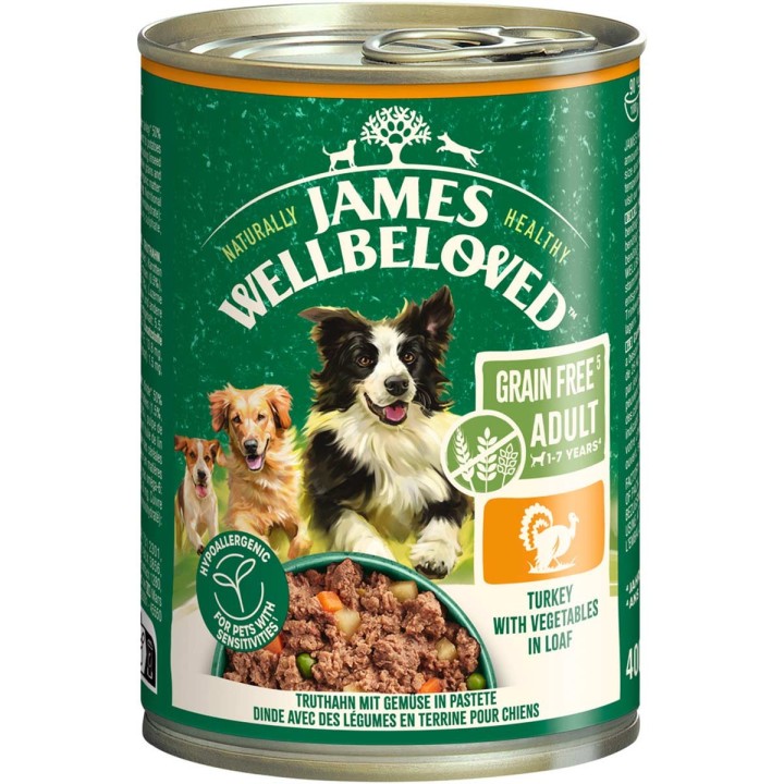 JAMES WELLBELOVED Adult Truthahn Pastete 6x400 g