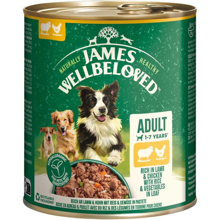 JAMES WELLBELOVED Adult Lamm & Huhn Pastete 6x800 g