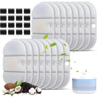 Ersatzfilter für Wasserbrunnen für Hunde und Katzen, kompatibel mit PETLIBRO PLWF002-71oz/2,1 l Kapsel-Trinkbrunnen für Haust