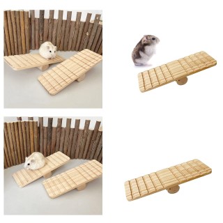 Wippe für Hamster und Nagetiere, Rennmausbrücke, Hängematte, Leiterhaus für Frettchen, Hamsterhaus, Meerschweinchenspielzeug