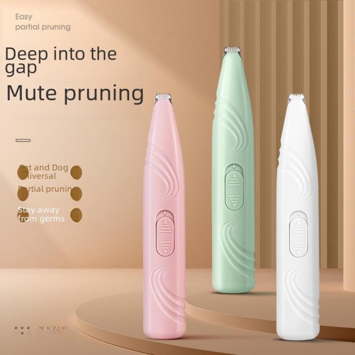 Elektrischer Tierhaarschneider für Hunde und Katzen null weiß