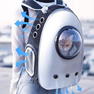 Umhängetasche für Haustierausflüge, 1 Stück, Umhängetasche für Katzen, atmungsaktiv, tragbar, faltbar, transparent, große Kap
