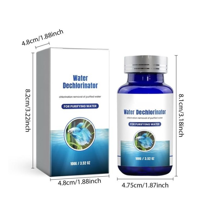 Fishtanks Wasserqualität Conditioner für Aquarien Pool Dechlorinator Tablet PHChlorine Remover Reduzieren Wasserhärte
