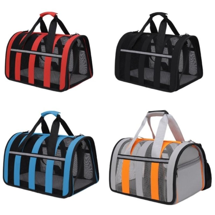 Katzen-in-Bag-Träger für Welpen Tragetasche Outdoor-Reise-Schulterträger Sightseeing-Tasche Sicherheitsgurt small schwarz