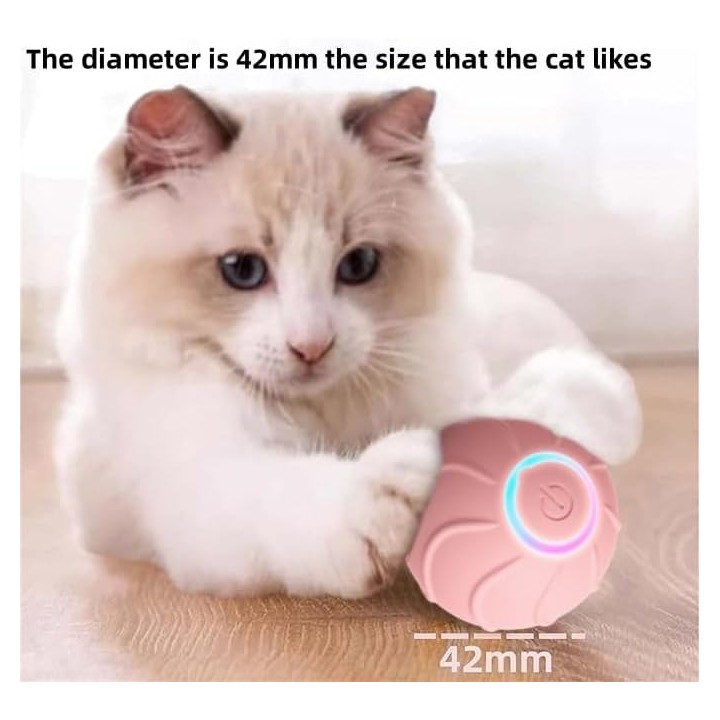 Intelligentes interaktives Katzenspielzeug Powerball 2.0, Katzenspielzeug, intelligenter Katzenball, lindert Langeweile, verh