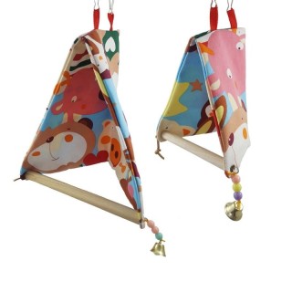 Vogel Papagei Stehend Barsch für Dreieck Hängematte Käfig Hängen Zelt Bett für B X3UC