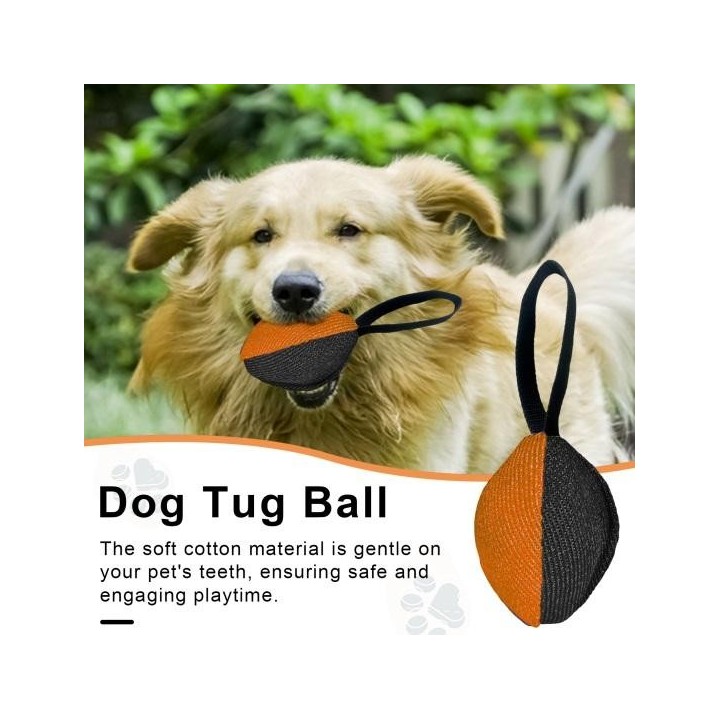 Zerrball für Hunde, robustes Beißkissen, Hundetrainingsgerät, interaktives Kauspielzeug für aggressive Kauer, Beißtrainingssp