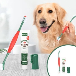 1 Set Pet Zahnbürste Reduzieren Zahnstein Oral Reinigung Tragbare Pet Zahnpasta Hund A