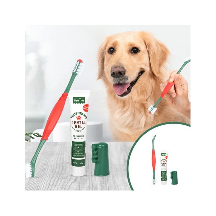 1 Set Pet Zahnbürste Reduzieren Zahnstein Oral Reinigung Tragbare Pet Zahnpasta Hund A