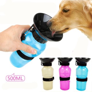 Hund Trinkwasser Flasche Haustier Welpen Sport Tragbare Reise Outdoor Feed Schüssel Becher Tasse Dispenser MIT 21.5*6.5*10.7