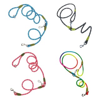 Robuste Hundeleine aus Seil, freihändige Leinen, Gürtel um die Schulter, doppelseitiges Polyester-Zugseil, stark für Hunde, S