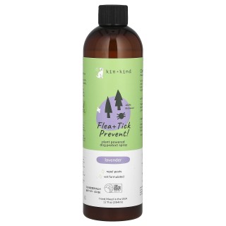 Kin+Kind, Floh- und Zeckenschutz, Hundeschutzspray, Lavendel, 12 fl oz (354 ml)