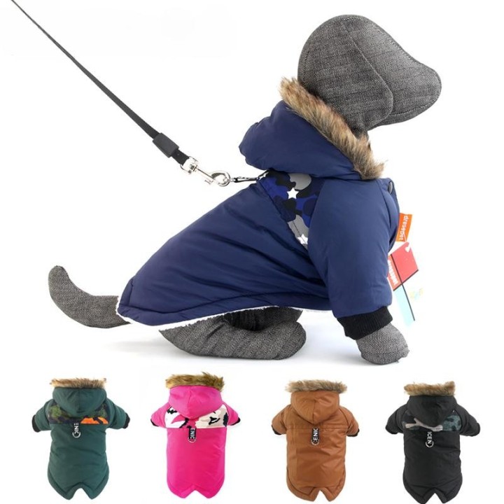 Winter-Haustier-Hundekleidung, warm, für kleine Hunde, Haustiere, Welpenkostüm, Französische Bulldogge, Outfit, Mantel, wasse