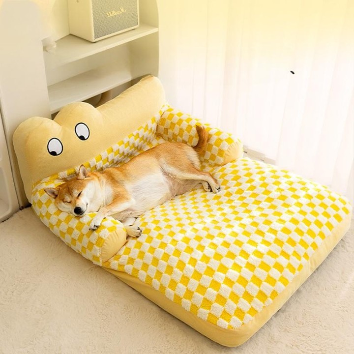 Hundehütte ist warm im Winter, abnehmbares und waschbares Hundebett, geeignet für alle Jahreszeiten, Hundeschlafmatte, Winter