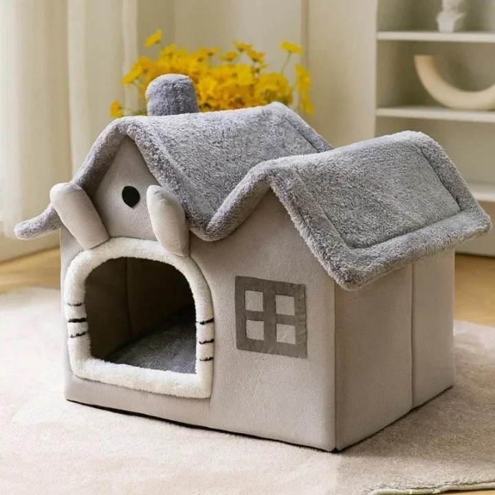 Faltbare Hundehütte, Zwinger-Bettmatte für kleine mittelgroße Hunde, Katzen, Winter, warmes Katzenbett, Nest, Haustierprodukt
