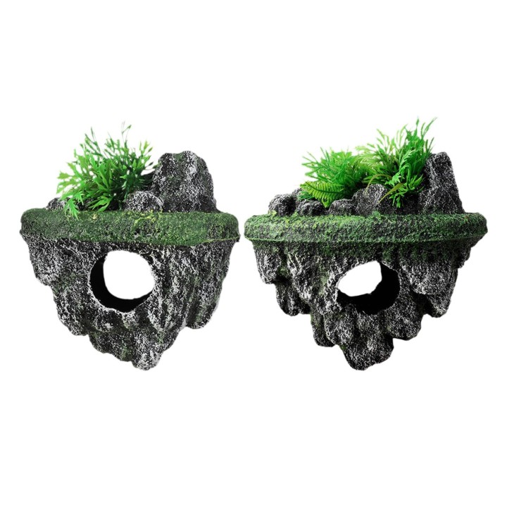 Aquarium Dekor Aquarium Dekorationen für Micro Landschaft Aquarium Verstecken M