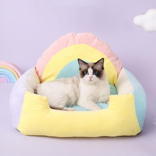 Katzensofa Hundehütte Katzenhütte Haustierzubehör Haustiersofa Katzenbett Katzenbedarf Abnehmbare Hundehütte Katzenhütte Katz