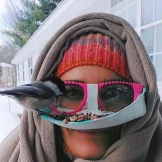 Vogelfutterspender-Brille für das Gesicht, Vogelfutterstation auf Augenhöhe, tragbarer Kolibri-Futterspender für das Gesicht