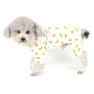 Süßer Hunde-Overall-Pyjama für kleine Hunde, Shih Tzu, Yorkshire Terrier, Pyjama, Overall, Welpen-/Katzenkleidung, Pyjama S