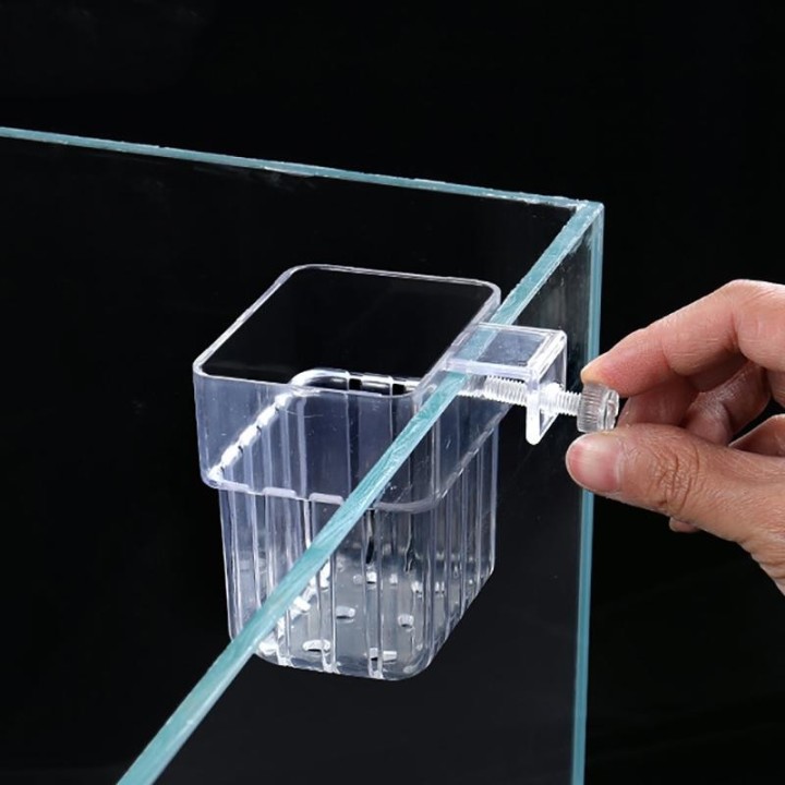 Aquarium Pflanzkorb Hydroponische Unterstützung Hangable Fisch Tank Wasser Gras Becherhalter Wandbehang Blumentöpfe