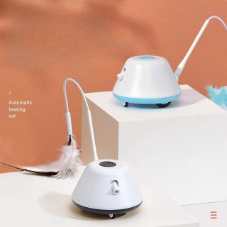 Elektrisches Katzenspielzeug für Haustiere, Infrarot-Katzen-lustiger Stock, Feder-Angelrute, automatische intelligente Entlas