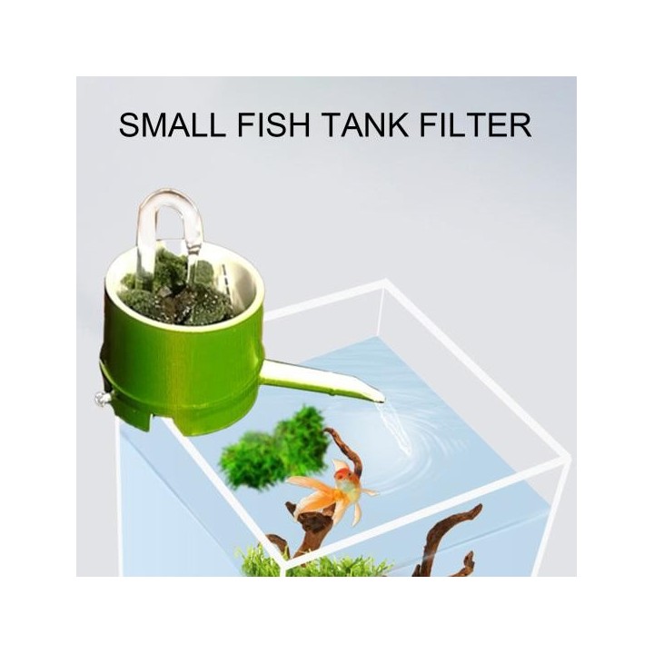 3 In 1 Aquarium Filter Box Bambus Rohr Typ Filter Verunreinigungen Externe