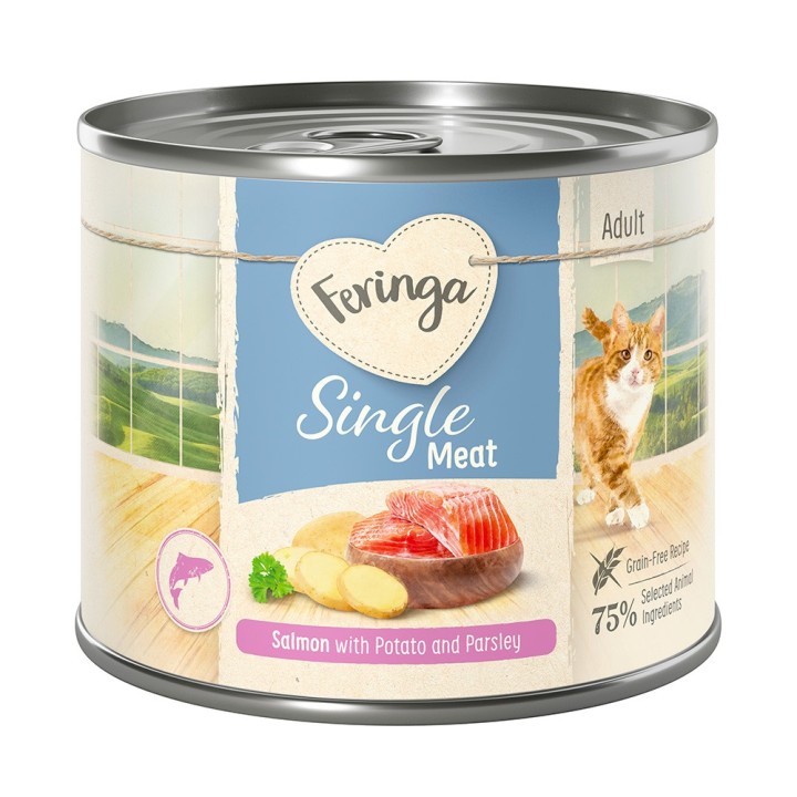 Feringa Single Meat Menü 6 x 200 g - Lachs mit Kartoffel und Petersilie