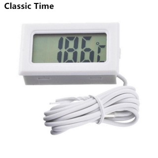Digitales Thermometer, Mini-LCD-Display, Messgerät, Kühlschränke, Gefrierschränke, Kühler, Aquarienkühler, Mini-1M-Sondeninst