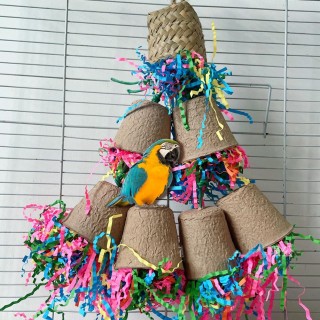 Kauspielzeug für Papageien, Vögel, Futtersuchspielzeug, Hängeschaukel, Schredderspielzeug, Vogelbedarf, Käfigbeißzubehör für