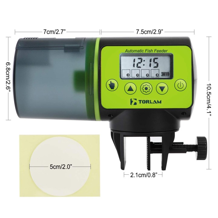 Feeder Feuchtigkeit-Beweis Automatische Fisch Feeder Aquarium Tank Elektrische Timer Feeder Fischfutter Dispenser Werkzeug Au