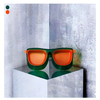 Supercooler Katzennapf mit Sonnenbrille, große Kapazität, Doppelnäpfe, Nackenschutz, auslaufsicherer Katzennapf, empfindliche