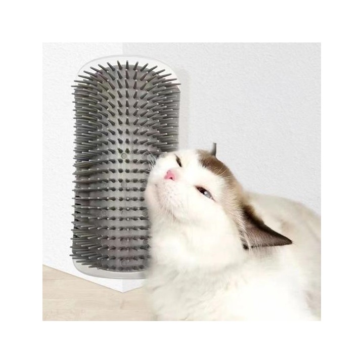 Katzen-Selbstpflegegerät, Wand-, Tisch- und Beinmassagekamm, Katzenkratzbrett, Fellpflegebürste, Haustierbedarf für Hauskatze