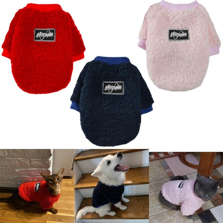 Winter-Hundekleidung für kleine und mittelgroße Hunde, warme, weiche Katzen, Fleece-Haustierjacke, Mäntel, Kleidung, Hundekos
