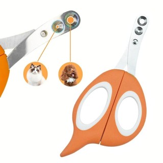 Professioneller Nagelknipser für Hunde, ergonomisch, rutschfest, doppeltes kreisförmiges Schnittloch für Katzen und Hunde, Na