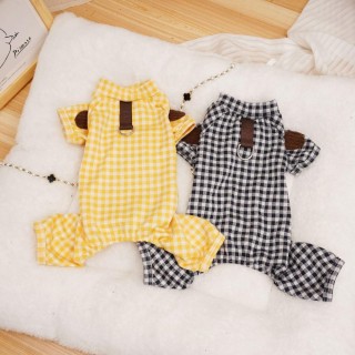 Katzen- und Hundekleidung Haustierkleidung Herbst und Winter Vierbeinige Heimkleidung Teddybär Kleines Hundehaustier Plaid Ba