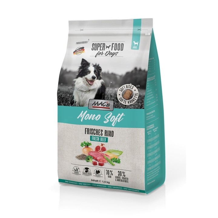 MAC's Dog Mono Soft Frisches Rind 1,5 kg