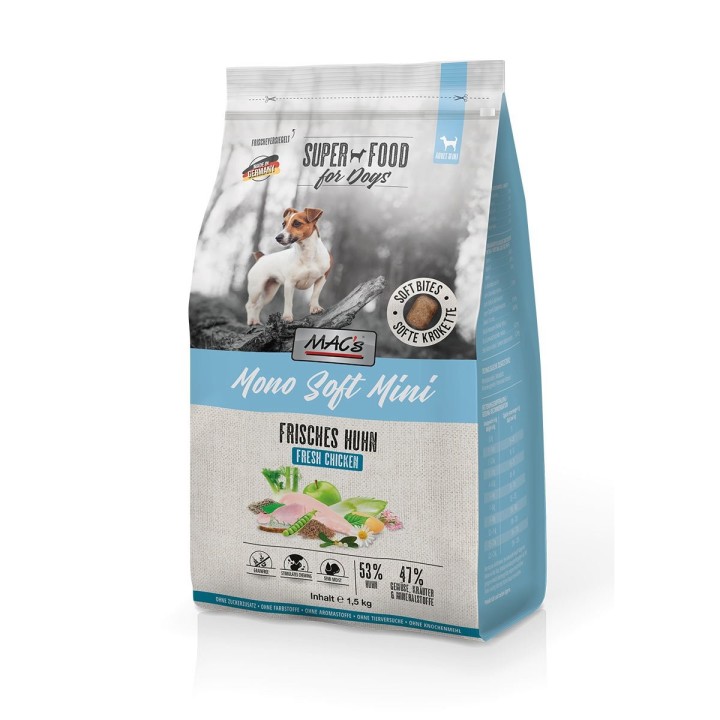 MAC's Dog Mono Soft Mini Frisches Huhn 1,5 kg