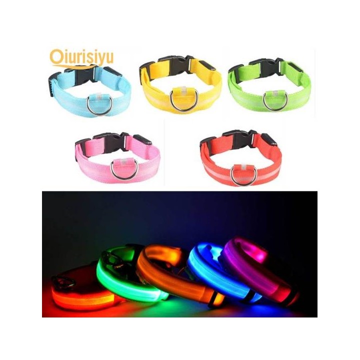 USB-Lade-LED-Blinklicht für Hunde, Welpen, Haustier, Anti-Verlust-Warnung, Sicherheitshalsband, schönes Haustier XS grün