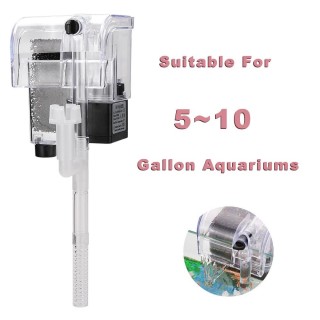 Aquarium-Filter, wandmontierter Wasserfall-Außenfilter, Aquarium-Sauerstoffpumpe, Mini-Schildkrötenbecken mit DH06 (Without o