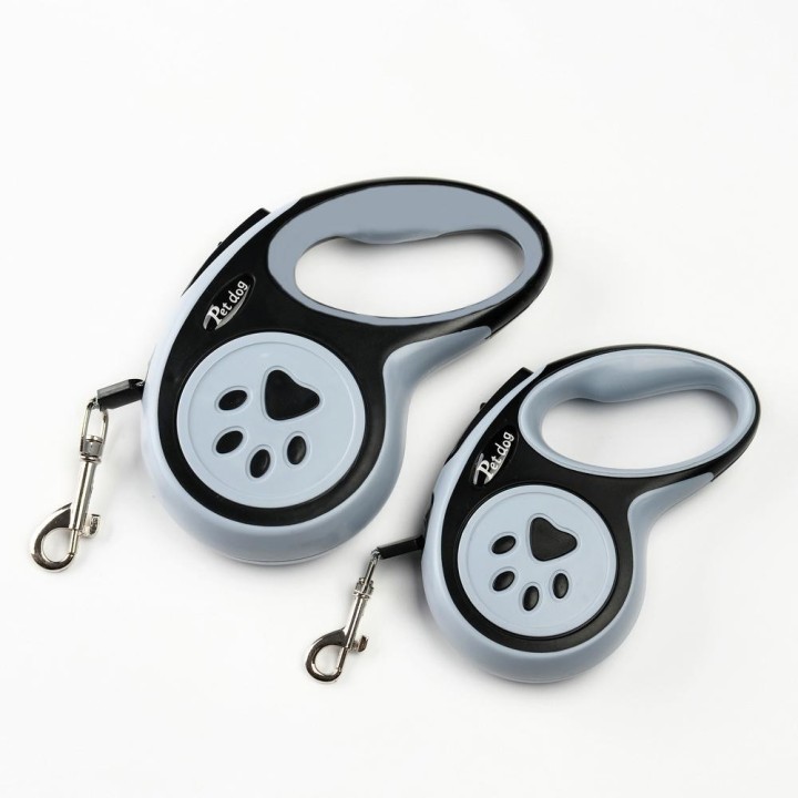 3 m 5 m Hundeleine für kleine Hunde und Katzen, einziehbar, langlebig, Pfoten-Design, Haustierleinen, für Spaziergänge im Fre