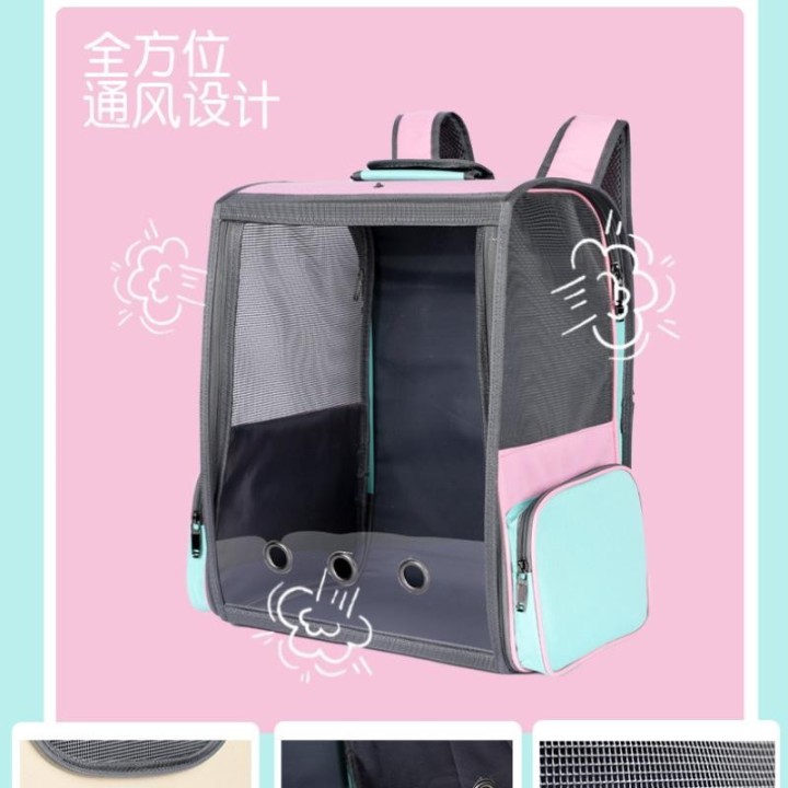 Katzentasche „Cat Out“, tragbarer Raumkapsel-Rucksack für Haustiere, bequem, atmungsaktiv, großer Raumrucksack, Tragetasche f