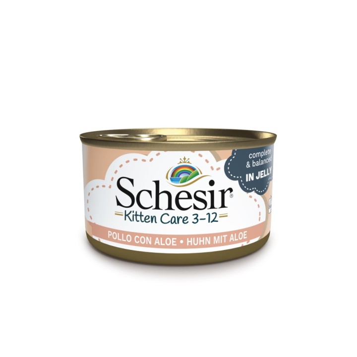 Schesir Kitten in Gelee - Huhn mit Aloe 6 x 85 g