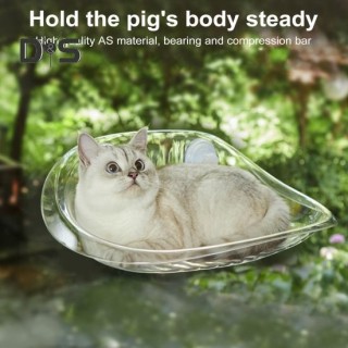 Katzenhängematte, transparentes Fenster, zum Aufhängen, Katzennest mit Saugnapfhalterung, Sonnenbaden, Katzenbett, Heimtierbe