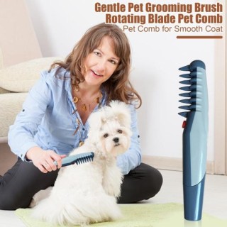 1/2 Stück Elektrischer Tierpflegekamm zum Entfernen von Tierhaarknoten und Verwicklungen, elektrische Rasierapparate, Hundeha