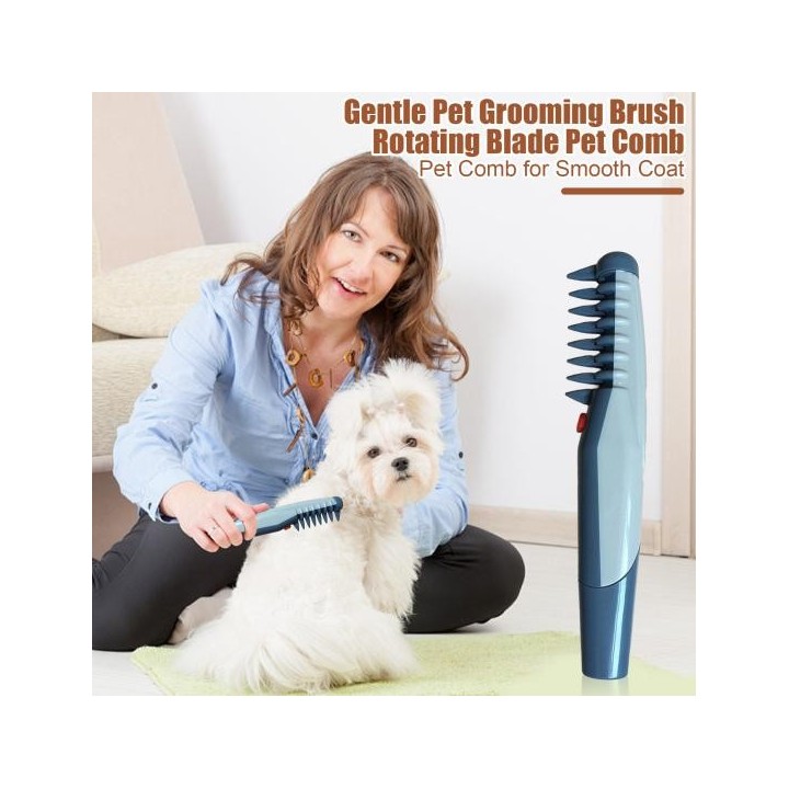 1/2 Stück Elektrischer Tierpflegekamm zum Entfernen von Tierhaarknoten und Verwicklungen, elektrische Rasierapparate, Hundeha