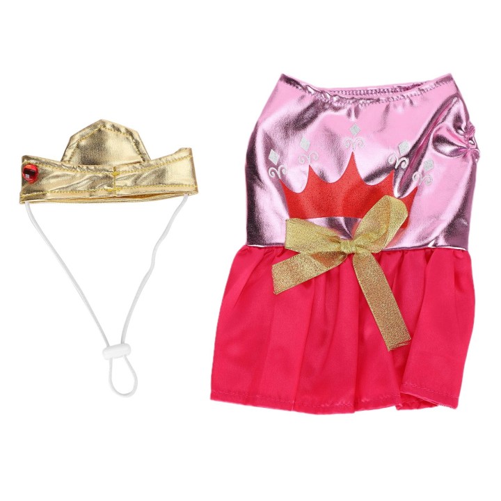 Haustier Hund Prinzessin Kleid Kostüm Rock Halloween Hochzeit Geburtstag Party Bühnenauftritt Anzug S