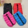 Thermoweiche, nützliche, einfarbige, fest genähte Haustier-Wintermantel-Hundeweste M blau