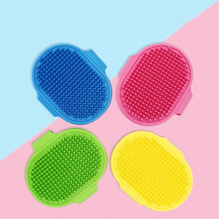 Weiche Gummibürste für Hunde und Katzen, Haustierbad, Silikonkamm, Massagekamm, Haarentferner, Heimtierbedarf, Hundepflege, W