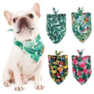 Dreieckstuch für Haustiere im Hawaii-Stil, Bandana für Hunde und Katzen, Tiere, Flamingo-Print, Hundeschal, Lätzchen, Mascota