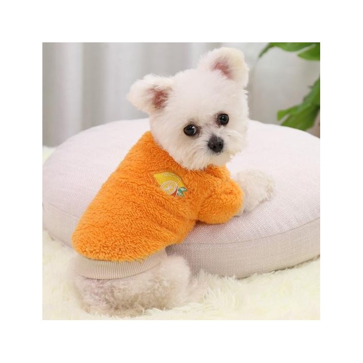 Bequemes Hundeshirt, einfarbig, modische Pullover-Kleidung für Hunde XL rosa